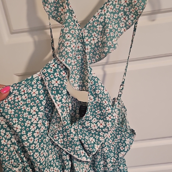 SHEIN Green Floral Jumpsuit - Picture 2 of 4